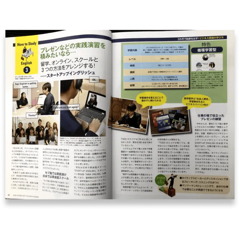 AERA English 掲載誌面